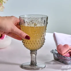 Karaca Moise Acryl Weinglas, 450 ml, Anthrazit