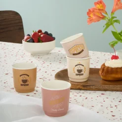 Karaca Monet Soft Espressotassen-Set, 4 Personen, 4-teilig, 90 ml