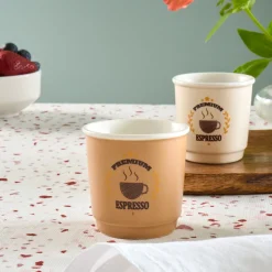 Karaca Monet Soft Espressotassen-Set, 4 Personen, 4-teilig, 90 ml