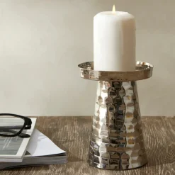 Karaca Moroccan Kerzenständer Silber 10x10x13 cm