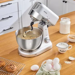 Karaca Multicast Plus Gießen Hackfleisch Mahlen / Wurst Wurst / Kibbeh / Cookie Apparat Teig Kneten Maschine Silber 5Lt