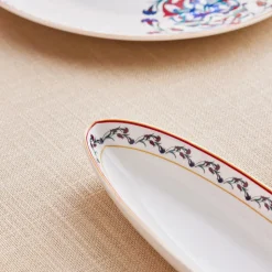 Karaca Nakkaş Frühstücksset und Servierschalen für 6 Personen, 14 Teilig