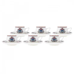 Karaca Nakkaş 12-teiliges Espressotassen-Set für 6 Personen
