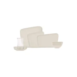 Karaca Naomi für 6 Personen Frühstücksset und Servierschalen, 26 Teilig