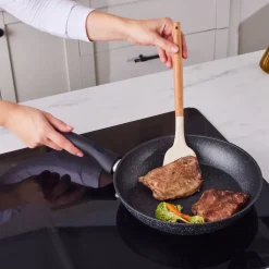 Karaca Nebula, Granit 7-teiliges Kochgeschirr-Set, Induktion, Schwarz