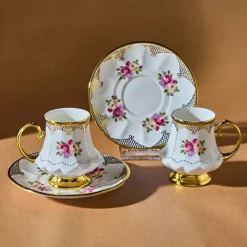 Karaca Nermin 2-teiliges Kaffeetassenset für 2 Personen, 85 ml