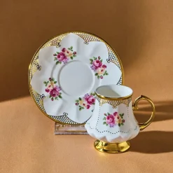 Karaca Nermin 2-teiliges Kaffeetassenset für 2 Personen, 85 ml