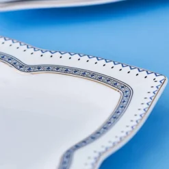 Karaca New Blau 32 Teil 6 Person Porzellan Frühstück/Service Set