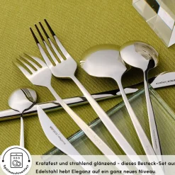 Karaca New Porto 12-Personen 84-Teiliges Besteckset