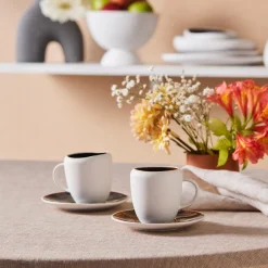 Karaca New White Galactic 100 ml Kaffeetassen-Set für 1 Personen