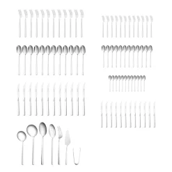 Karaca Nil Elegance Besteckset für 12 Personen, 91 Teilig