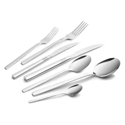 Karaca Nil Elegance Besteckset für 12 Personen, 91 Teilig , Silber