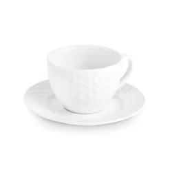 Karaca Nora Embossed Teetassen-Set für 6 Personen, 220 ml