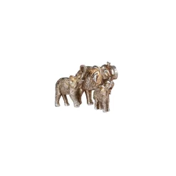 Karaca Nova (Elephant Family) Elefantenfamilie Ornament/Dekorationsobjekt 33,5x18 cm