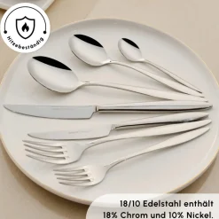 Karaca Novara Elegance Besteckset für 12 Personen, 84 Teilig
