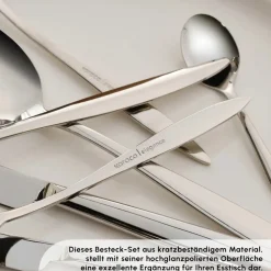 Karaca Novara Elegance Besteckset für 12 Personen, 84 Teilig