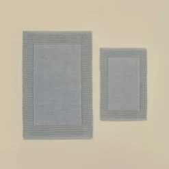 Karaca Odetta Badvorleger-Set, 60 × 90 cm + 40 × 60 cm, Grau