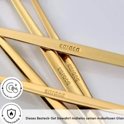 Karaca Orion Gold 6-Personen 30-teiliges Besteckset