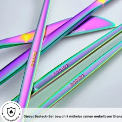 Karaca Orion Rainbow 12-Personen 60-Teiliges Besteckset