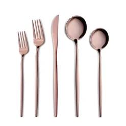 Karaca Orion Rosegold 60-teiliges Besteckset für 12 Personen