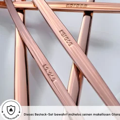 Karaca Orion Rosegold 60-teiliges Besteckset für 12 Personen