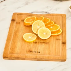 Karaca Owen Rechteckig Bambus Schneidebrett, Groß