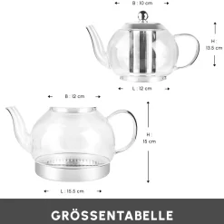 Karaca Pandora Glas Teekanne