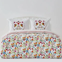 Karaca Parlin Bettwäsche-Set aus 100 % türkischer Baumwolle, Doppelbett, Fuchsia