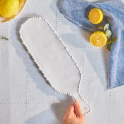 Karaca Perla, Melamin Käseteller, 43cm, Weiß