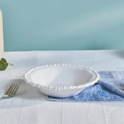 Karaca Perla, Melamin-Tiefer Teller, 22cm, Weiß