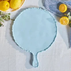 Karaca Perla Runde Käseplatte aus Melamin, 42 cm, Blau