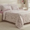 Karaca Pesla Bettwäsche-Set aus 100 % Baumwoll-Satin, Einzelbett, Rosa