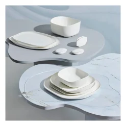 Karaca Plato für 12 Personen Geschirrset, 59 Teilig, New Generation Bone