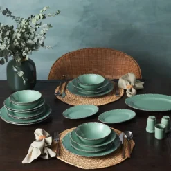 Karaca Poenza Geschirrset, 39-teilig, 8 Personen, Porzellan