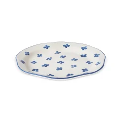 Karaca Primavera Essteller mit Blaue Blumen