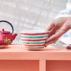 Karaca Primavera Streifen Schale