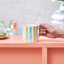 Karaca Primavera Streifen Tasse