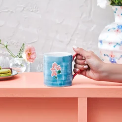 Karaca Primavera Tasse, Blau