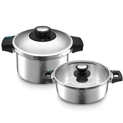 Karaca Quick and Safe Induktions-Schnellkochtopf-Set 6+8 Lt