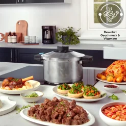 Karaca Quick and Safe Induktions Schnellkochtopf Set 4+6 Lt