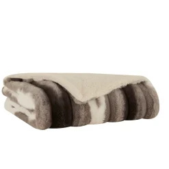 Karaca Rabbit Graue Sherpa Decke 130x150