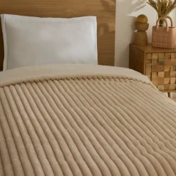 Karaca Rabbit Sher Einzelbettdecke Beige