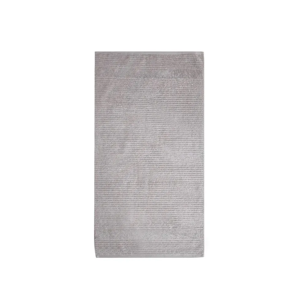 Karaca Rachel Supreme Badetuch, Hellgrau, 100x150 cm