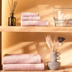 Karaca Rachel Supreme Duschtuch, Hellrosa, 70x140 cm