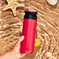 Karaca Rainbow Edelstahl Auslaufsicherer Thermosflasche 500 ml Rot