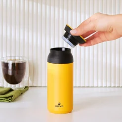 Karaca Rainbow Steel Auslaufsichere Thermoskanne 350 Ml Gelb