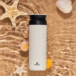 Karaca Rainbow Steel Auslaufsichere Thermoskanne 500 Ml Creme