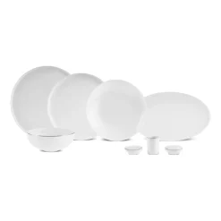 Karaca Red Carpet Collection Stream Bone Merope 53-teiliges 12-Personen Geschirrset Platin