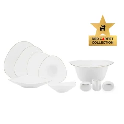 Karaca Red Carpet Collection Fine Pearl Extra Tristan 62-teiliges Geschirrset für 12 Personen