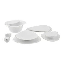 Karaca Red Carpet Collection Fine Pearl Extra Tristan 62-teiliges Geschirrset für 12 Personen